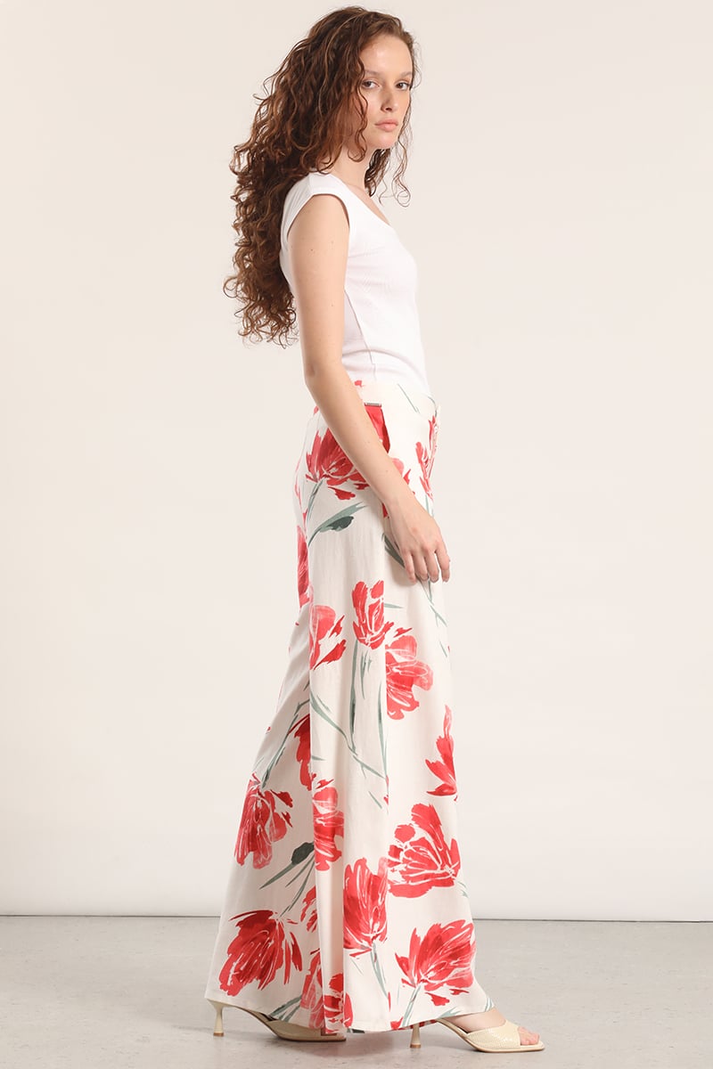 PANTALON PALAZZO LINO LIOLA MUJER ESTAMPADO - 3