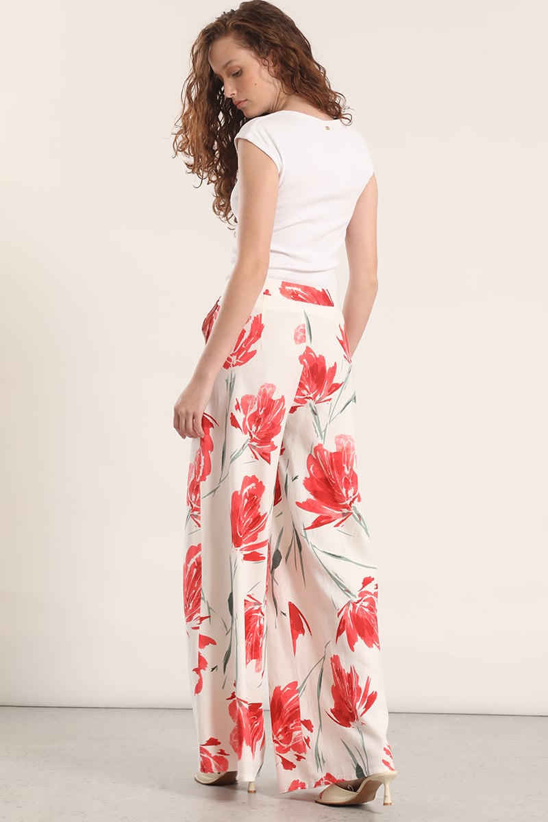 PANTALON PALAZZO LINO LIOLA MUJER ESTAMPADO - 5