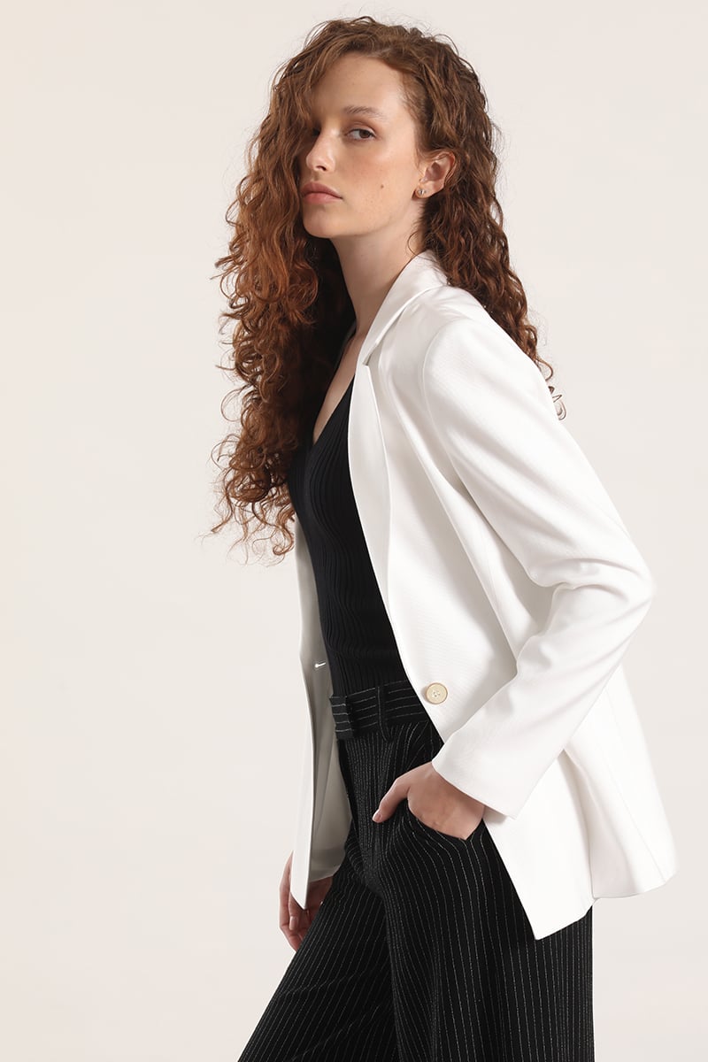 BLAZER CON ABERTURA LIOLA MUJER CRUDO - 3