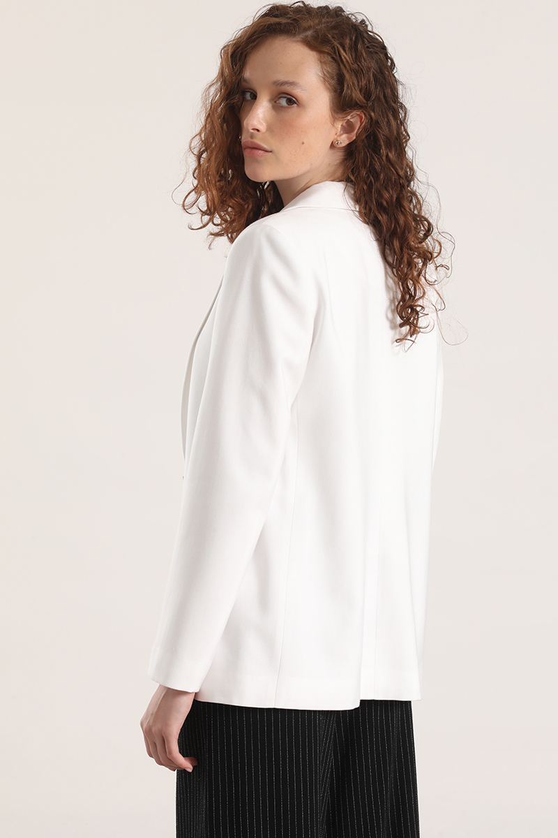 BLAZER CON ABERTURA LIOLA MUJER CRUDO - 7