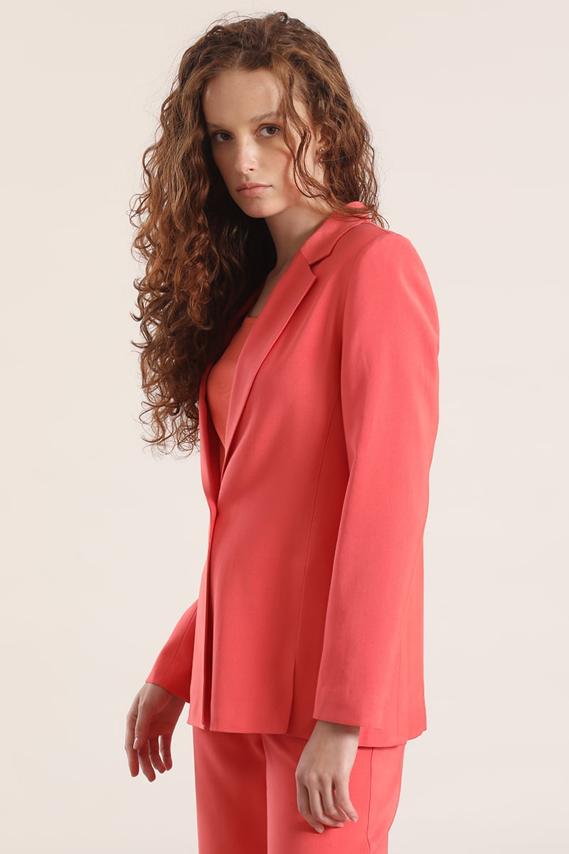 BLAZER CON ABERTURA LIOLA MUJER CORAL - 5