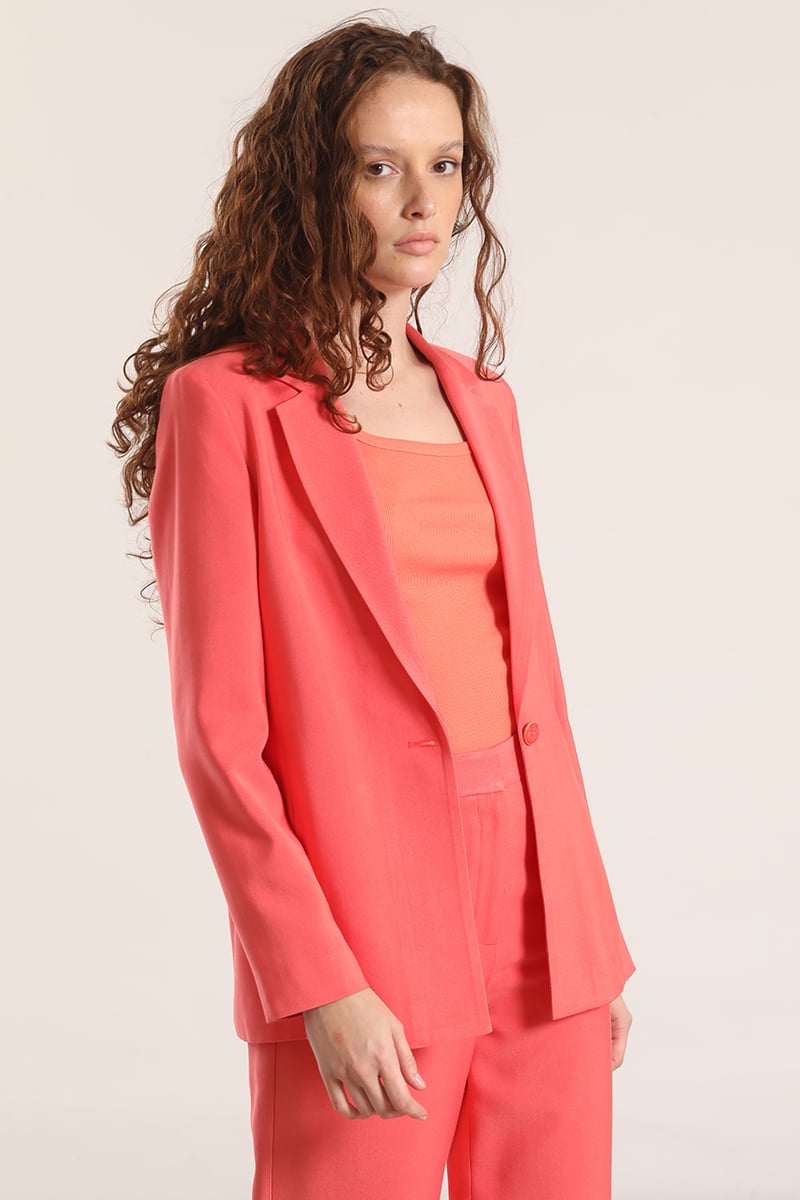 BLAZER CON ABERTURA LIOLA MUJER CORAL - 6
