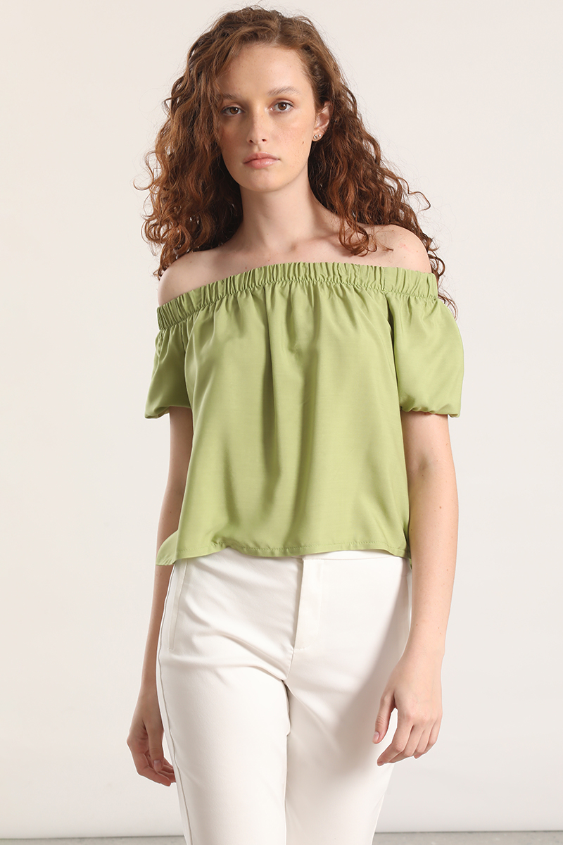 BLUSA HOMBROS LIOLA MUJER VERDE - 1