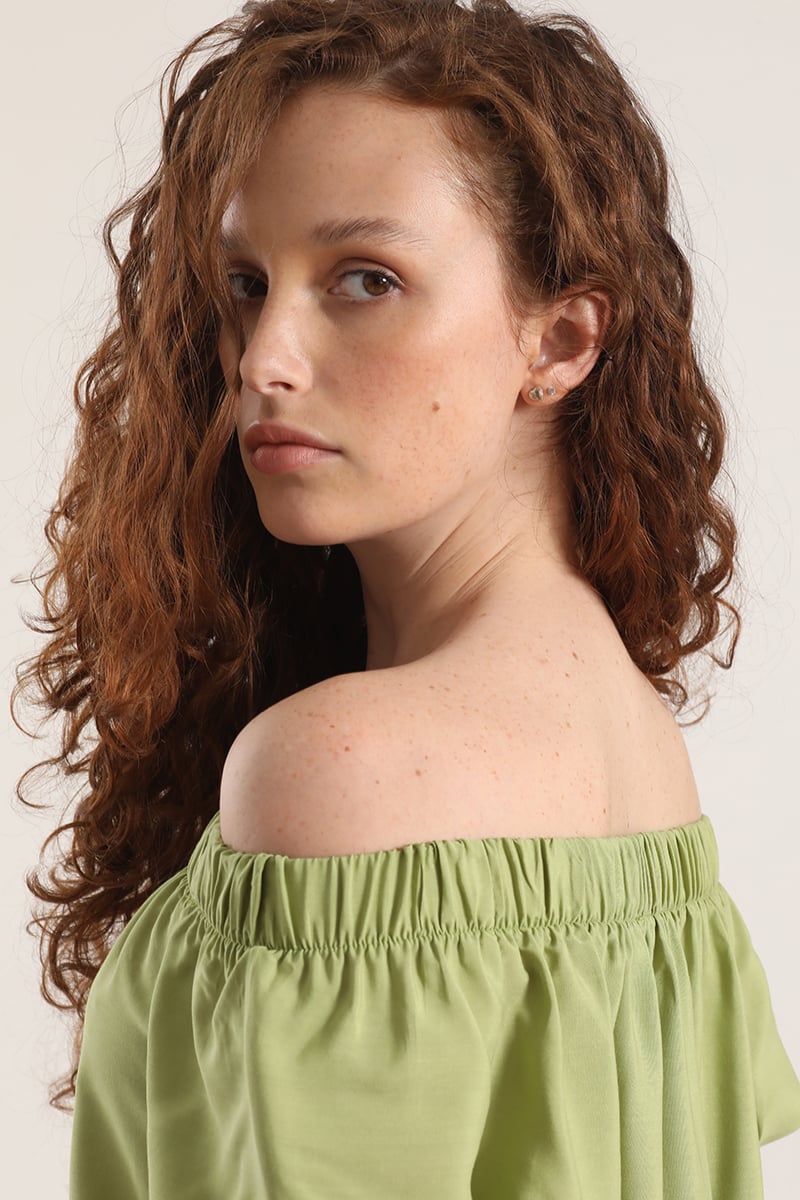 BLUSA HOMBROS LIOLA MUJER VERDE - 4