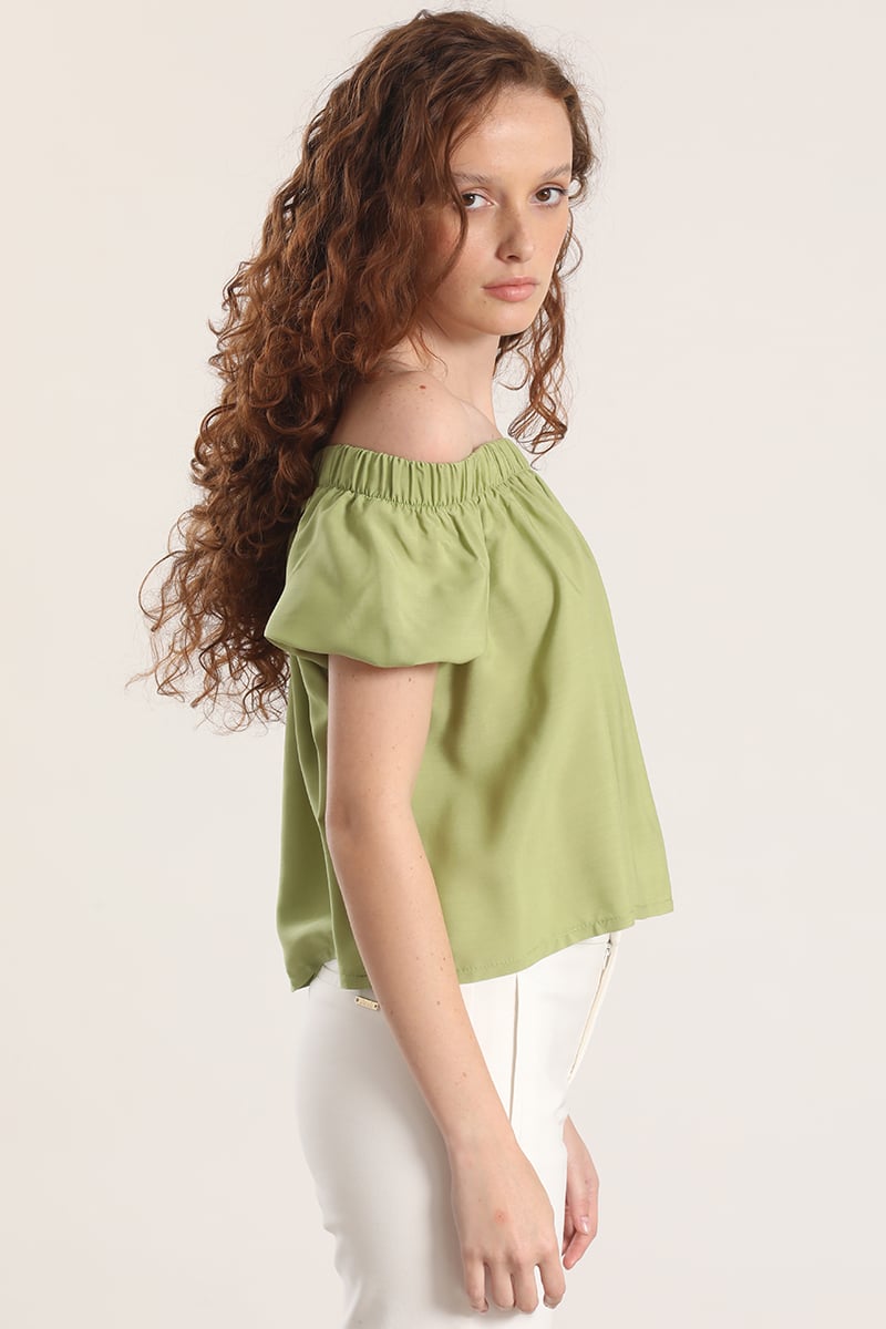 BLUSA HOMBROS LIOLA MUJER VERDE - 5