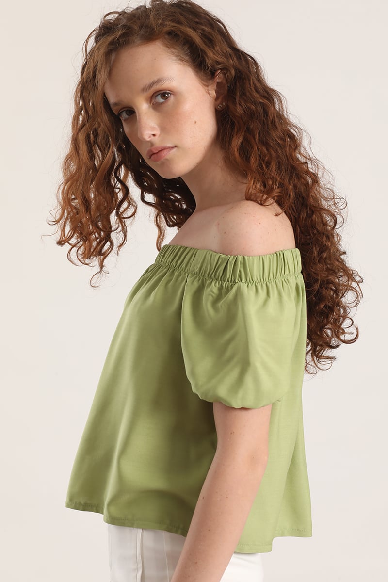 BLUSA HOMBROS LIOLA MUJER VERDE - 6