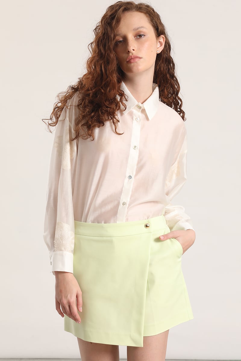 FALDA PANTALON LIOLA MUJER PISTACHO - 4