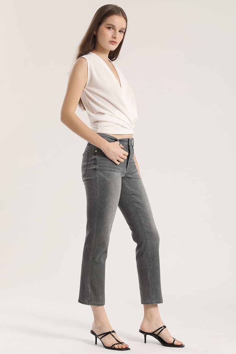 JEANS SLIM DENIM LIOLA MUJER GRIS - 3