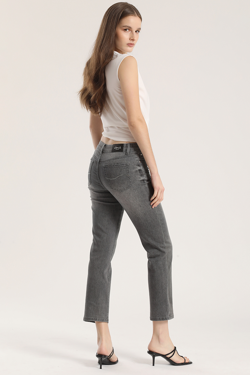 JEANS SLIM DENIM LIOLA MUJER GRIS - 4