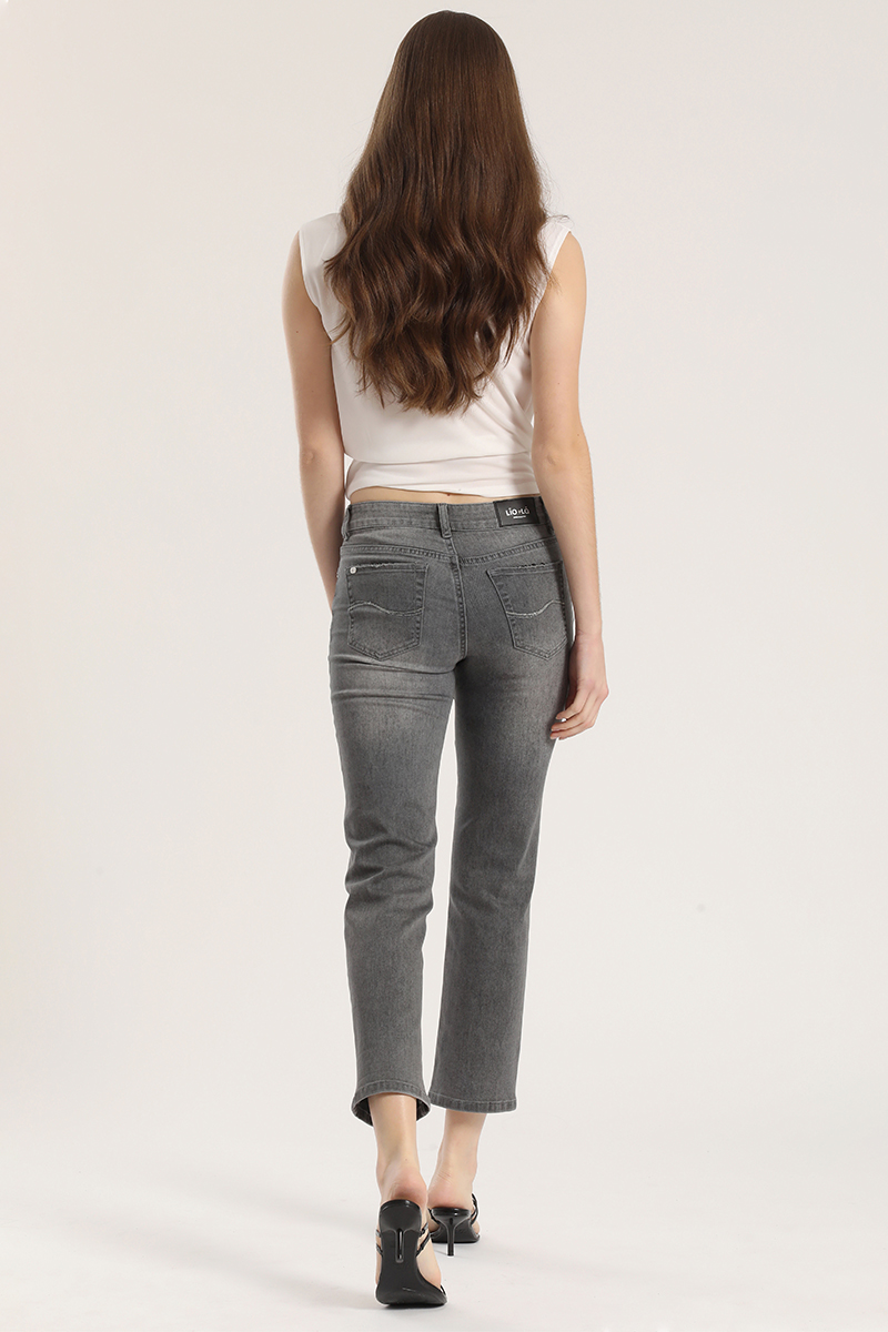 JEANS SLIM DENIM LIOLA MUJER GRIS - 5