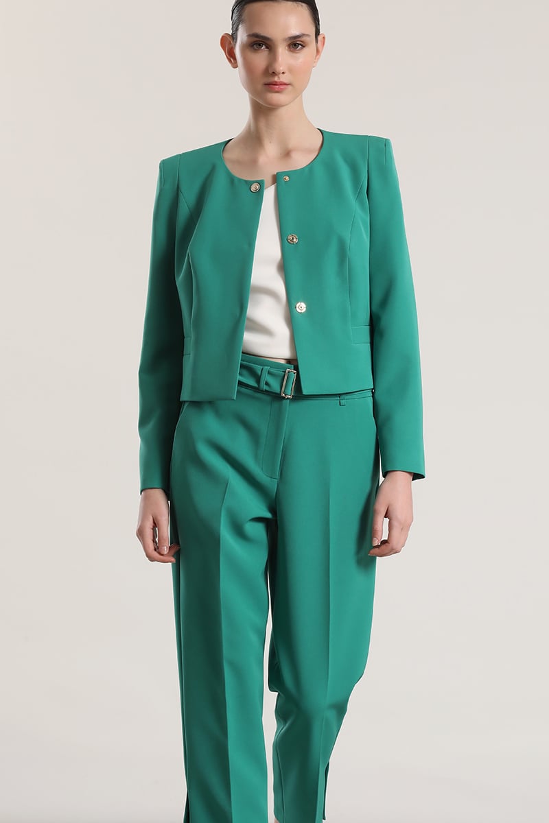CHAQUETA CORTA LIOLA MUJER VERDE - 2