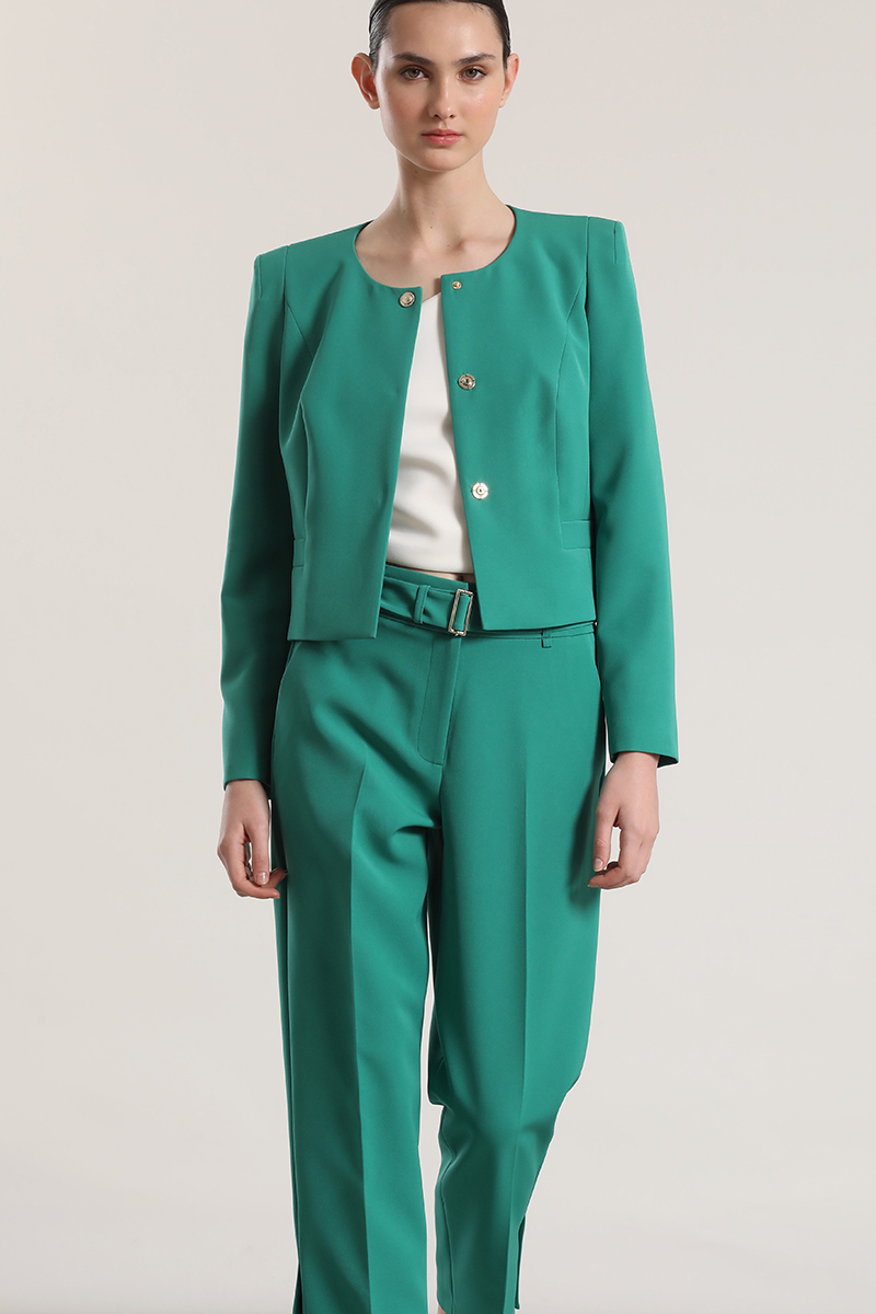 CHAQUETA CORTA LIOLA MUJER VERDE - 2