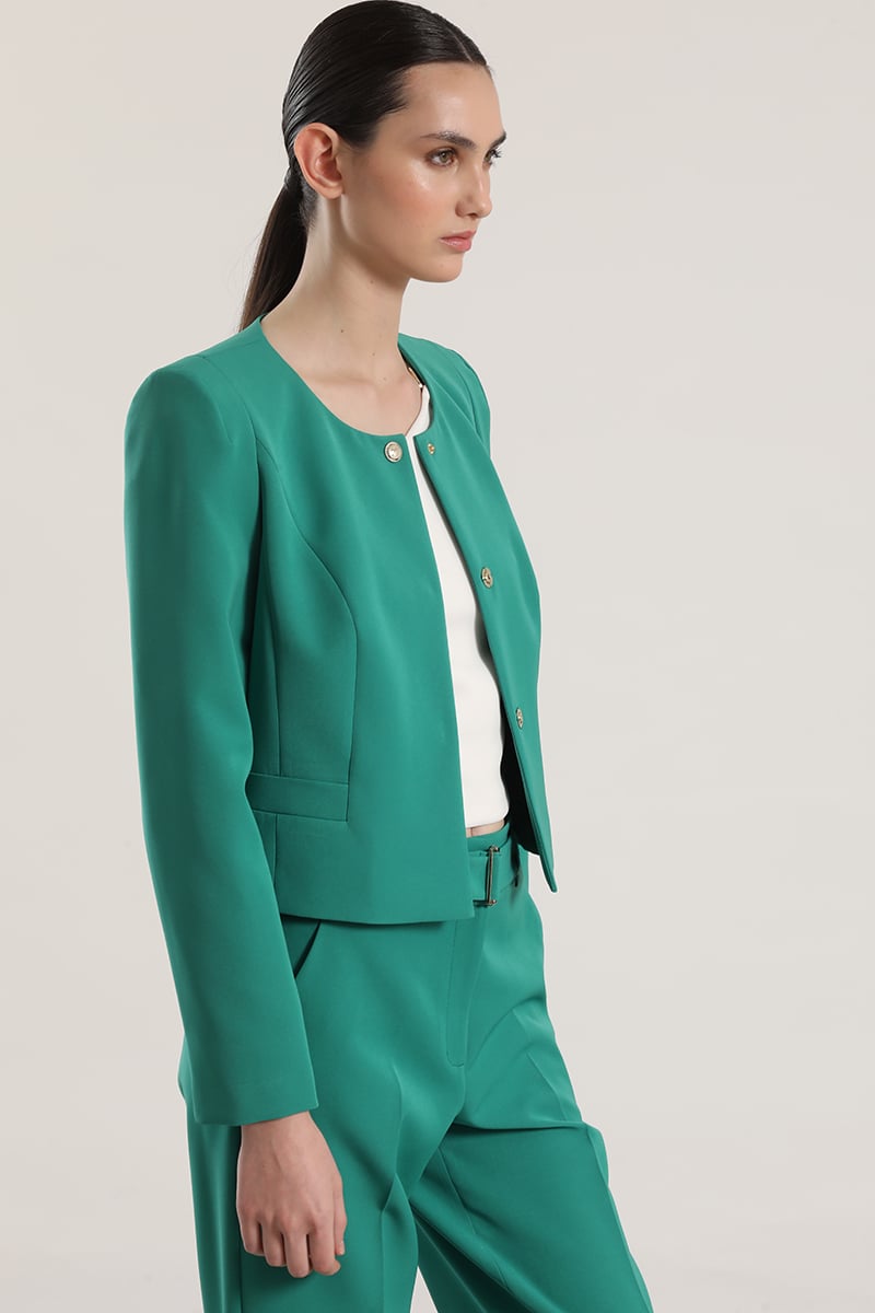CHAQUETA CORTA LIOLA MUJER VERDE - 4