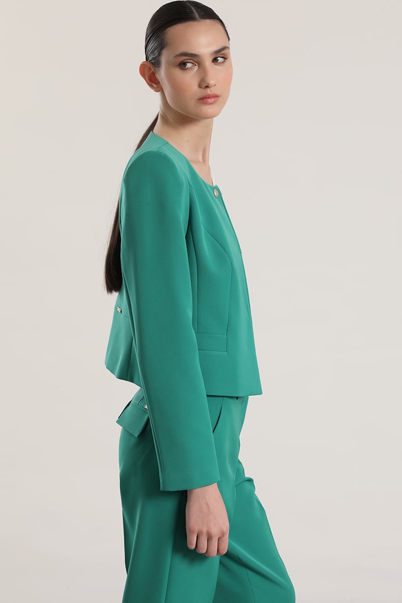 CHAQUETA CORTA LIOLA MUJER VERDE - 5