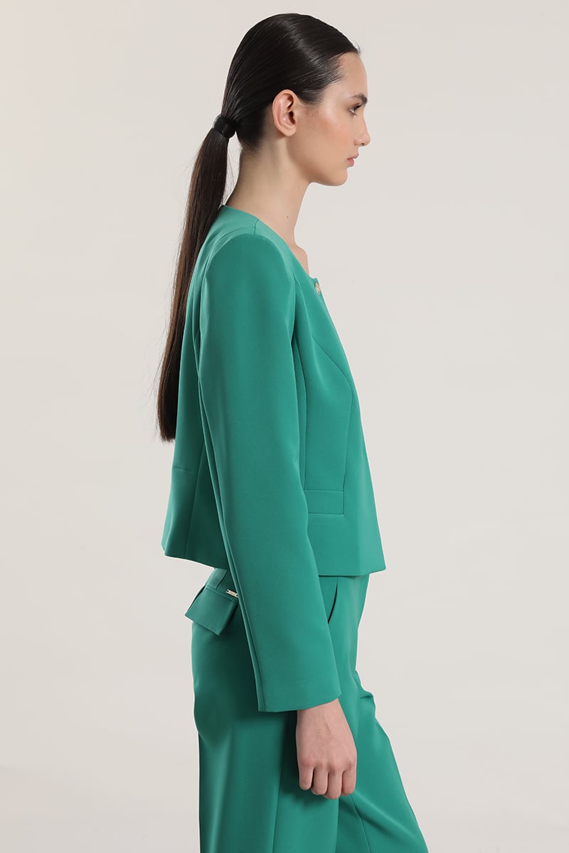 CHAQUETA CORTA LIOLA MUJER VERDE - 6