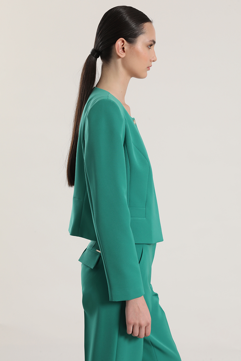 CHAQUETA CORTA LIOLA MUJER VERDE - 6
