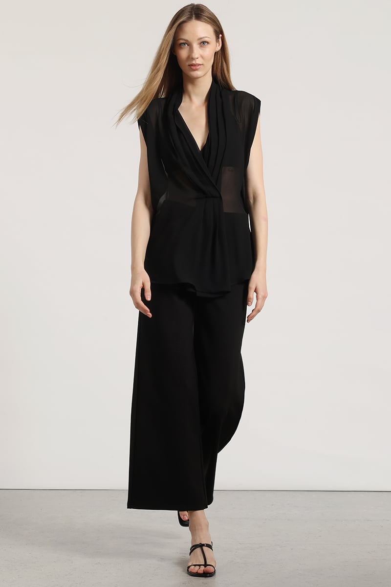 BLUSA SEMITRANSPARENTE LIOLA MUJER NEGRO - 2