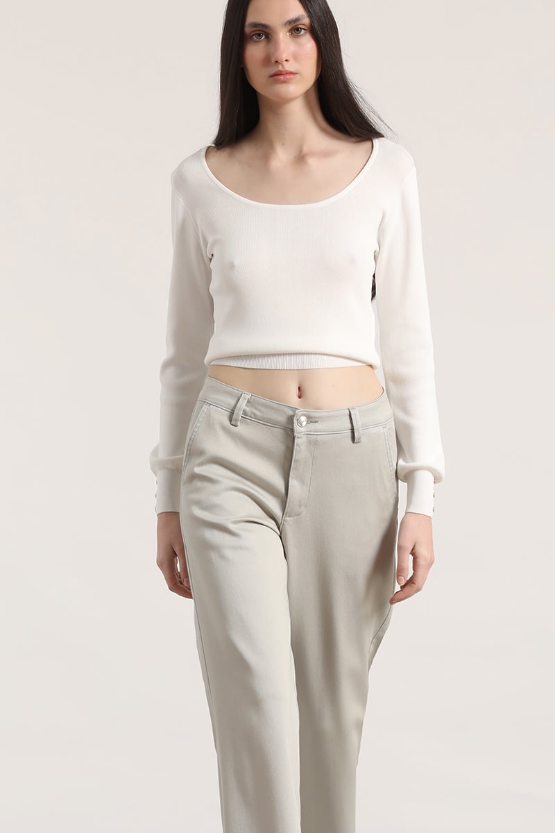 PANTALON PALAZZO LIOLA MUJER GRIS - 2