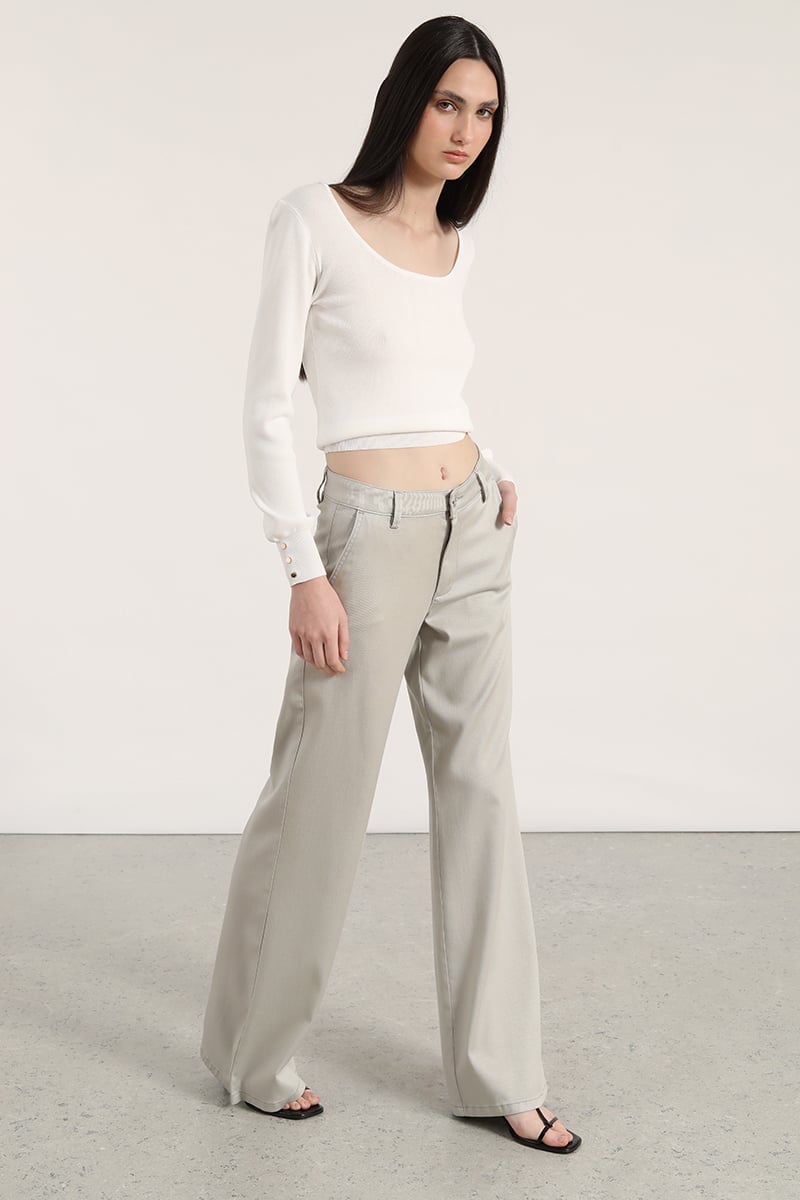 PANTALON PALAZZO LIOLA MUJER GRIS - 3
