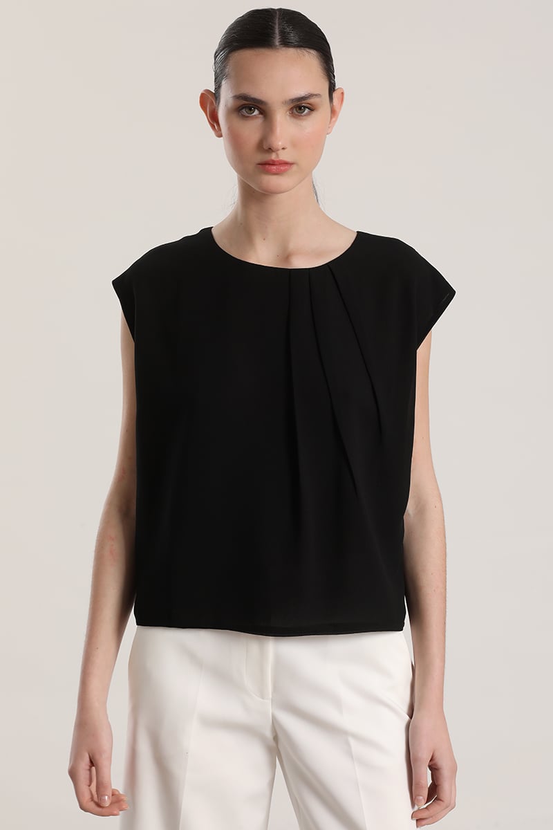 TOP GASA LIOLA MUJER NEGRO - 5