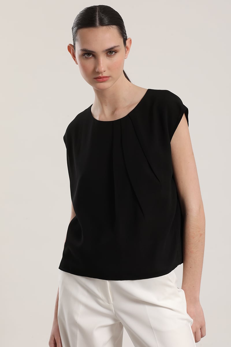 TOP GASA LIOLA MUJER NEGRO - 8