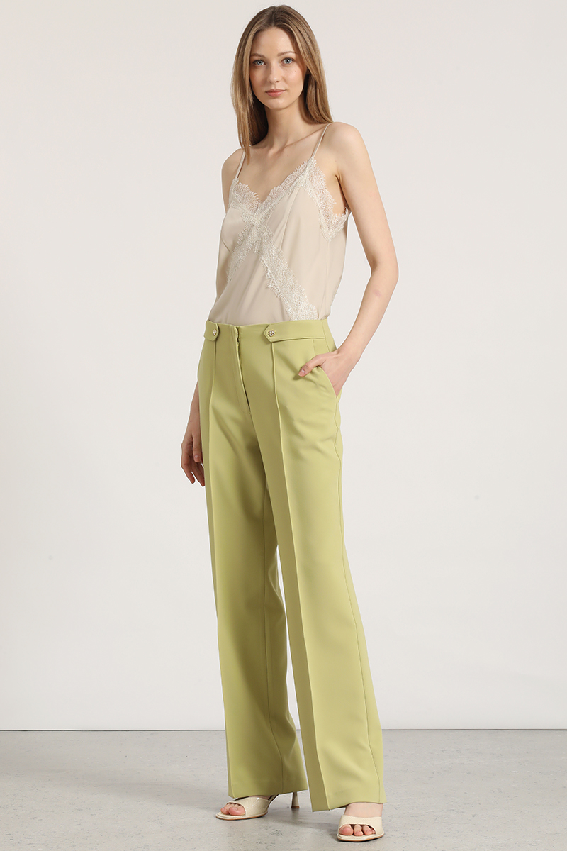 PANTALON RECTO APLICACION LIOLA MUJER PISTACHO - 3