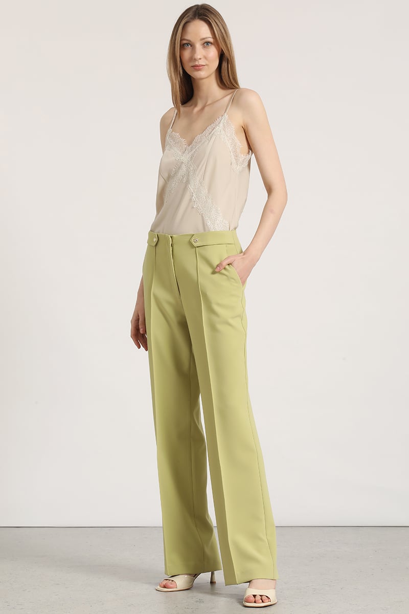 PANTALON RECTO APLICACION LIOLA MUJER PISTACHO - 3