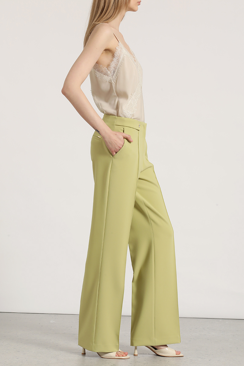 PANTALON RECTO APLICACION LIOLA MUJER PISTACHO - 4