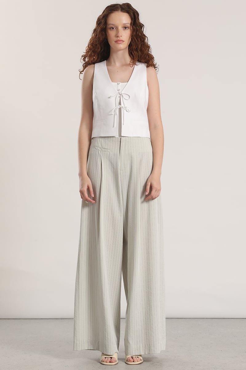 PANTALON ANCHO LIOLA MUJER GRIS - 1