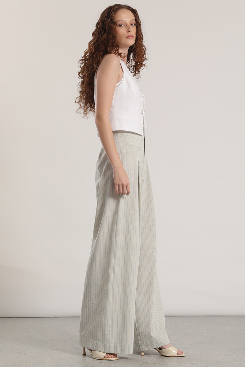 PANTALON ANCHO LIOLA MUJER GRIS - 2