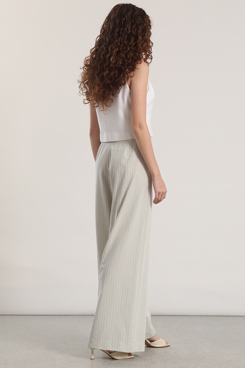PANTALON ANCHO LIOLA MUJER GRIS - 5