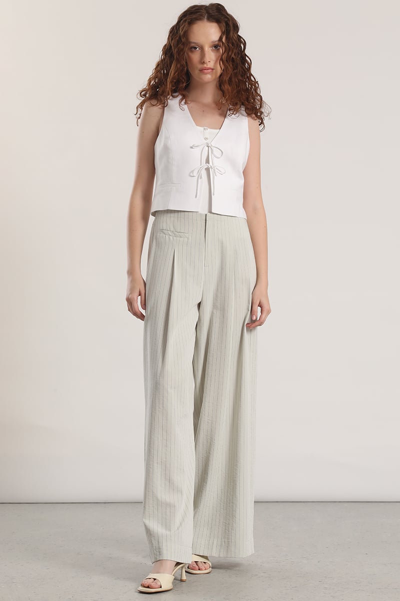 PANTALON ANCHO LIOLA MUJER GRIS - 6