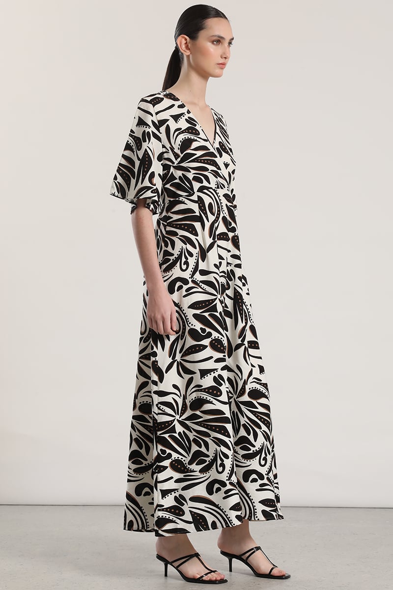 VESTIDO MAXI LIOLA MUJER NEGRO - 1
