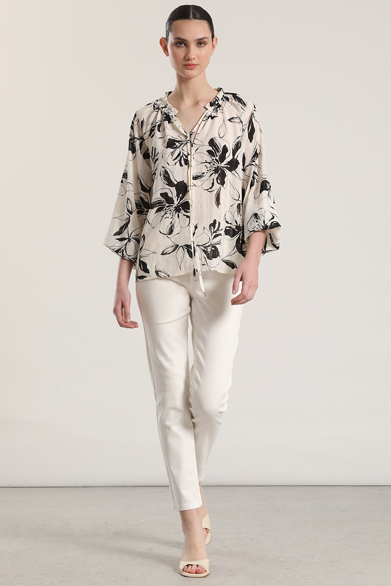 BLUSA ESTAMPADO FLORAL LIOLA MUJER CRUDO - 2