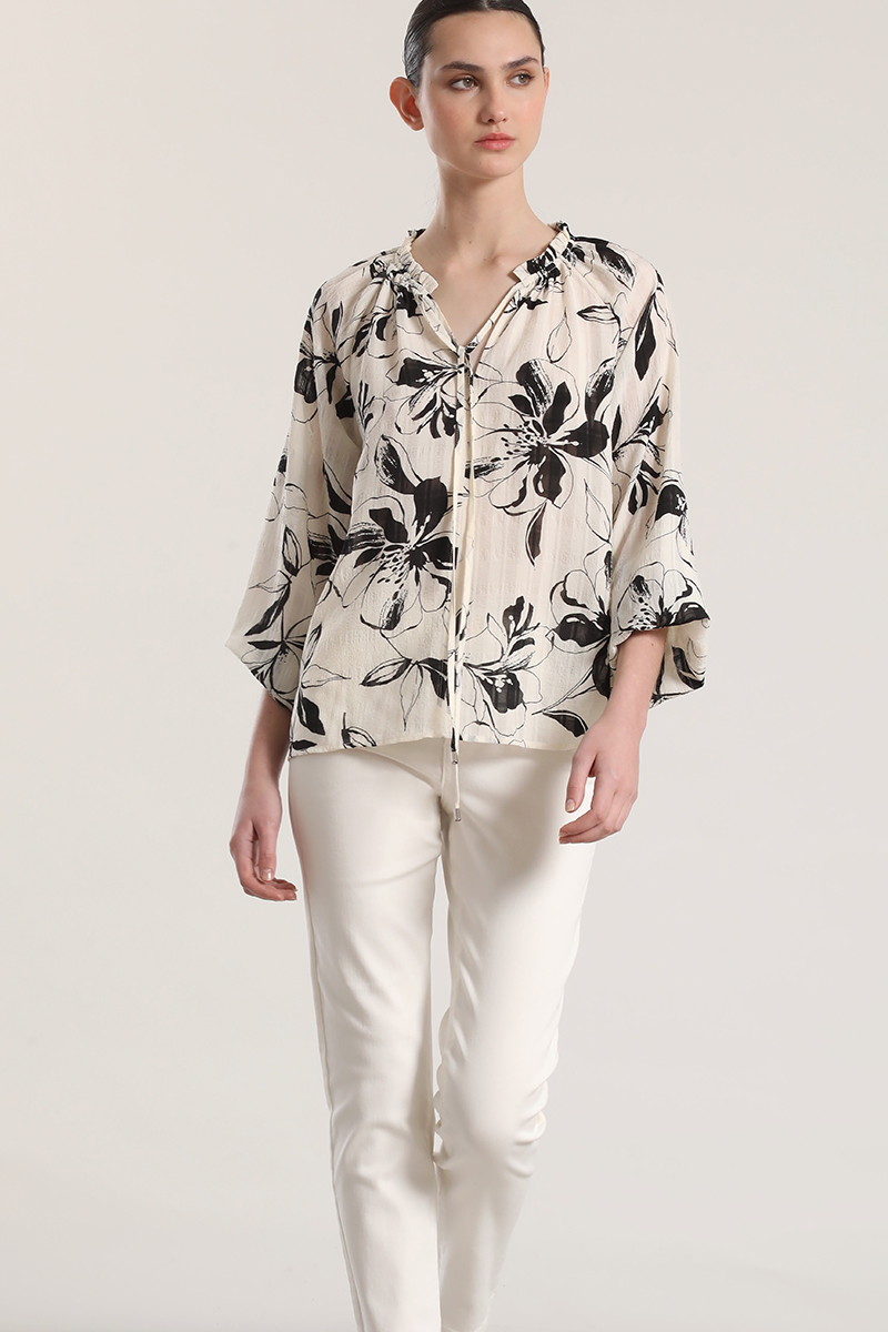 BLUSA ESTAMPADO FLORAL LIOLA MUJER CRUDO - 3