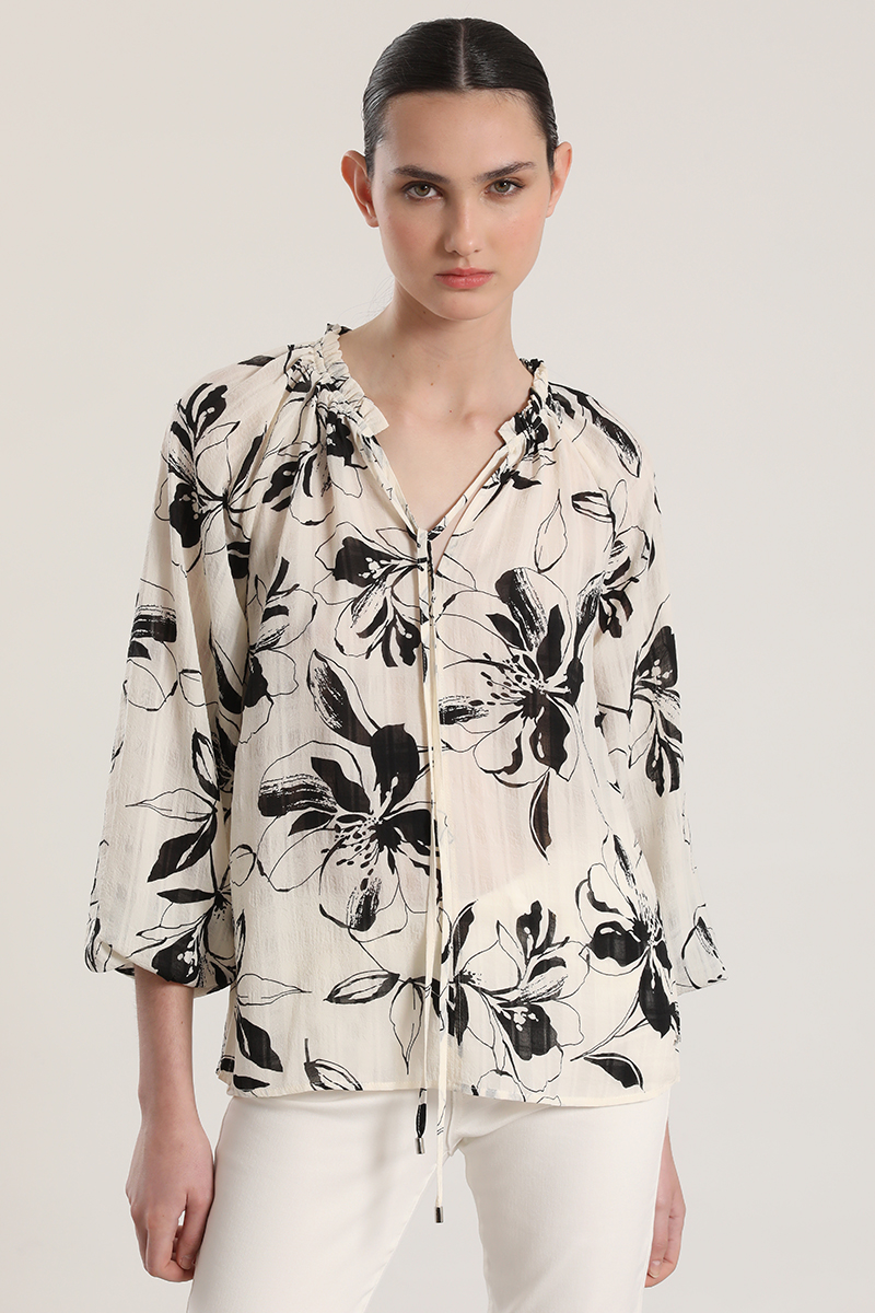 BLUSA ESTAMPADO FLORAL LIOLA MUJER CRUDO - 5