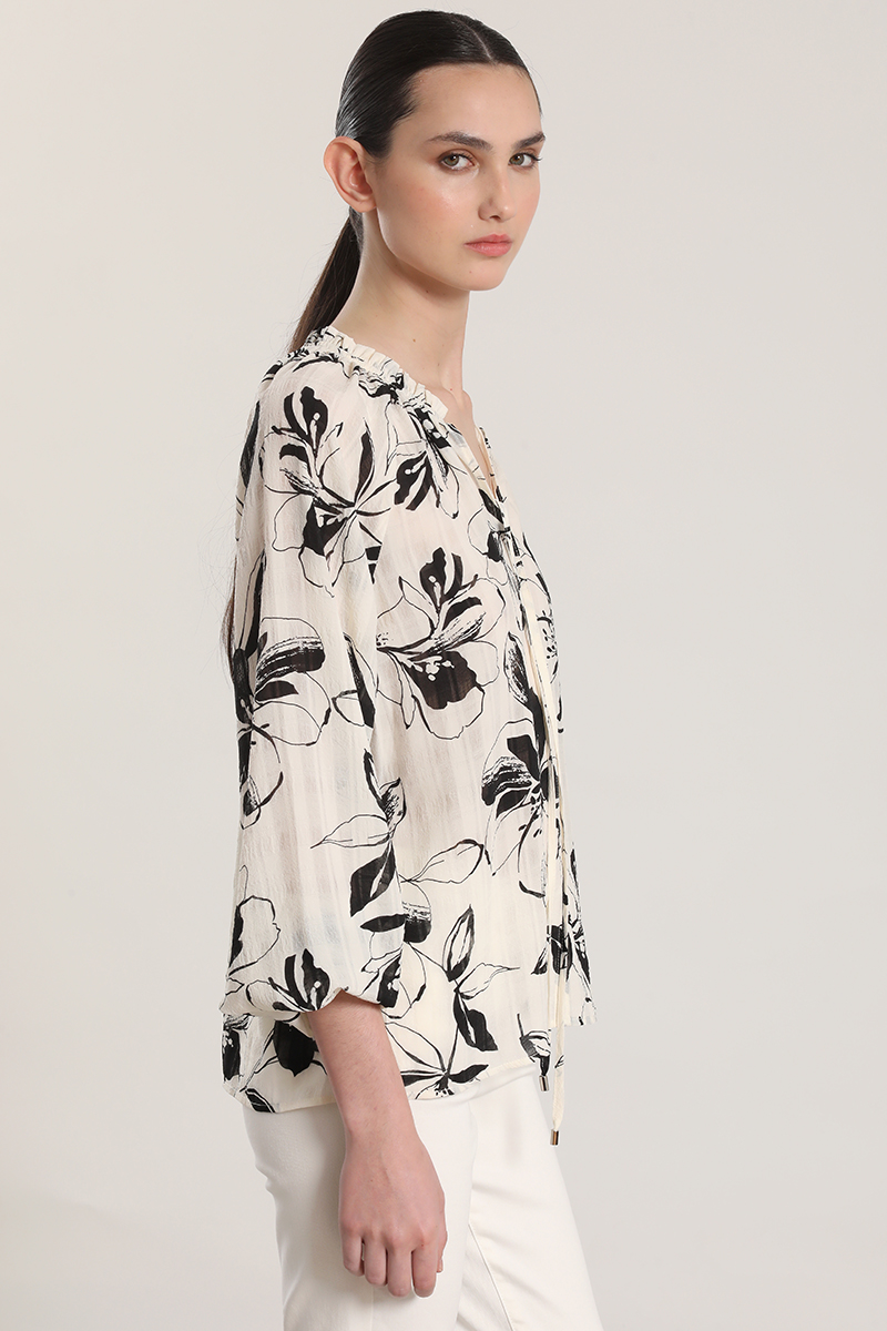 BLUSA ESTAMPADO FLORAL LIOLA MUJER CRUDO - 7