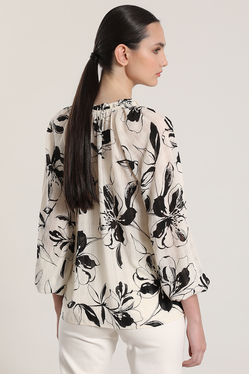 BLUSA ESTAMPADO FLORAL LIOLA MUJER CRUDO - 8