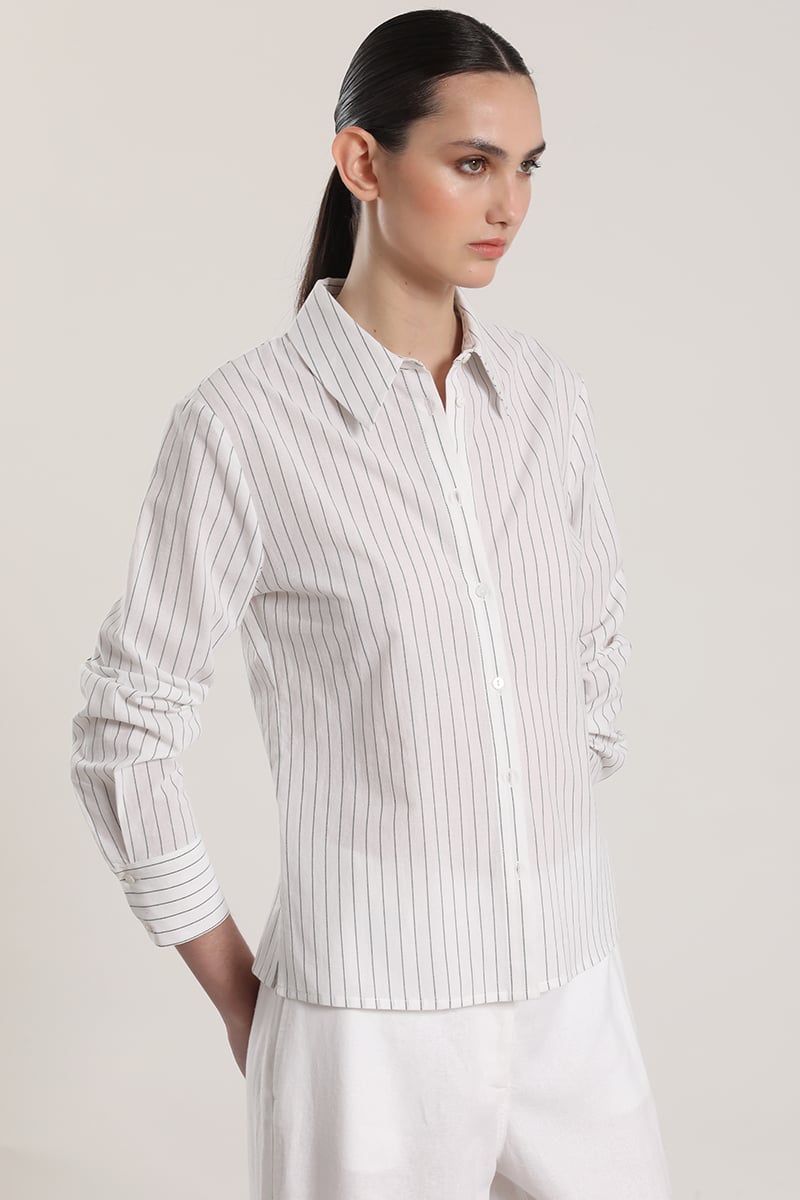 CAMISA ALGODON LIOLA MUJER CRUDO - 1