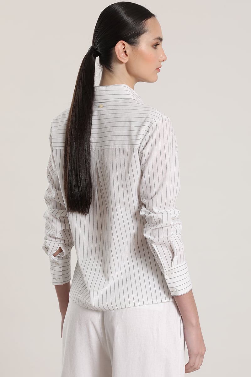 CAMISA ALGODON LIOLA MUJER CRUDO - 5