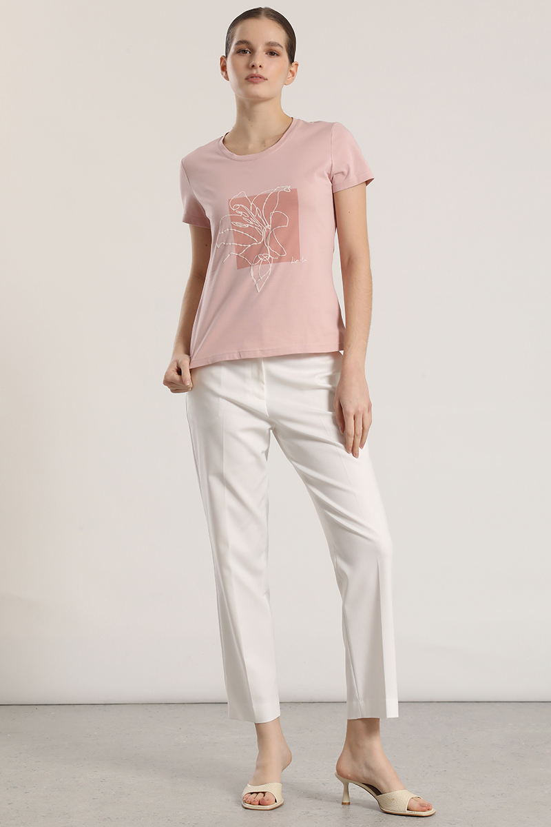 POLERA ESTAMPADO FLOR LIOLA MUJER ROSA - 2