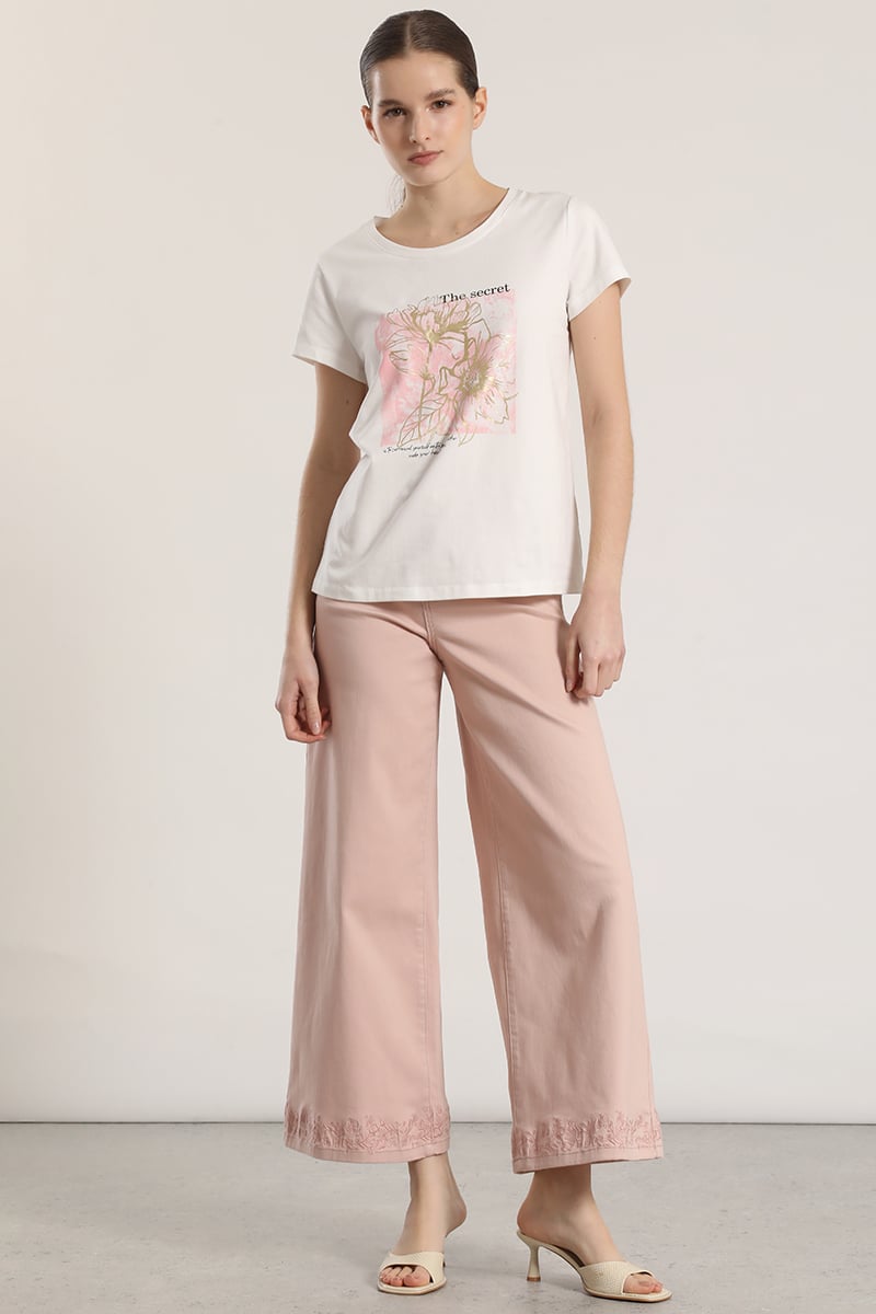 POLERA ESTAMPADO FLORES LIOLA MUJER CRUDO - 2
