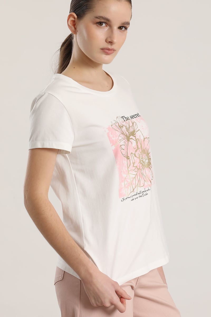 POLERA ESTAMPADO FLORES LIOLA MUJER CRUDO - 3