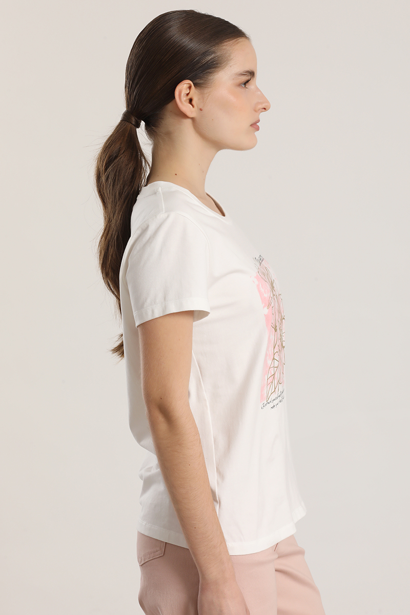 POLERA ESTAMPADO FLORES LIOLA MUJER CRUDO - 4
