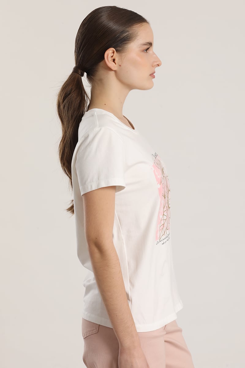 POLERA ESTAMPADO FLORES LIOLA MUJER CRUDO - 4
