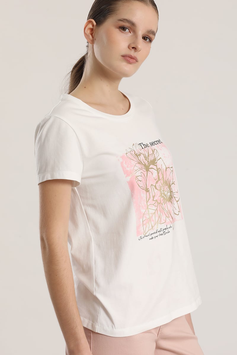 POLERA ESTAMPADO FLORES LIOLA MUJER CRUDO - 6