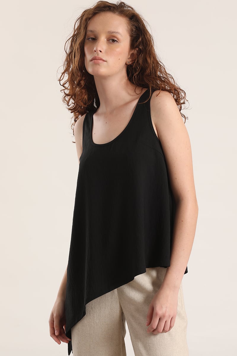 TOP ASIME TRICO LIOLA MUJER NEGRO - 4