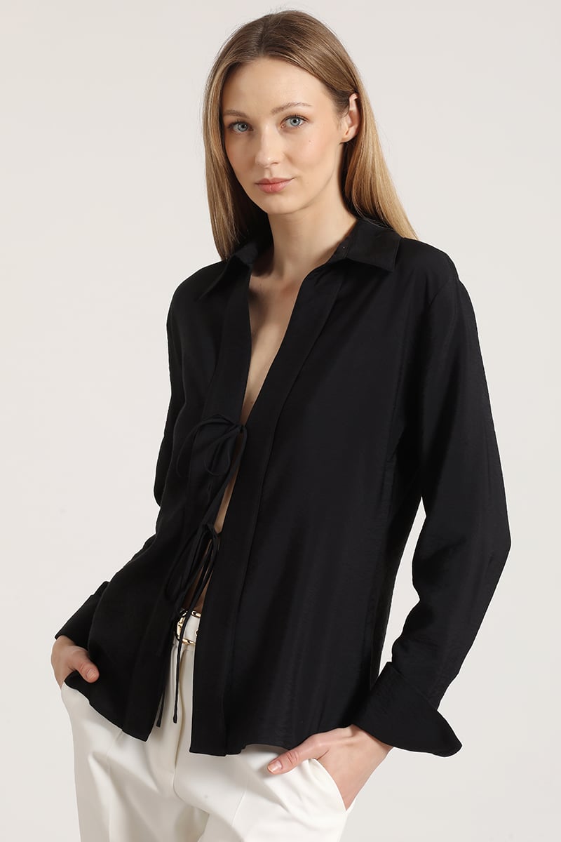 BLUSA AMARRAS LIOLA MUJER NEGRO - 3