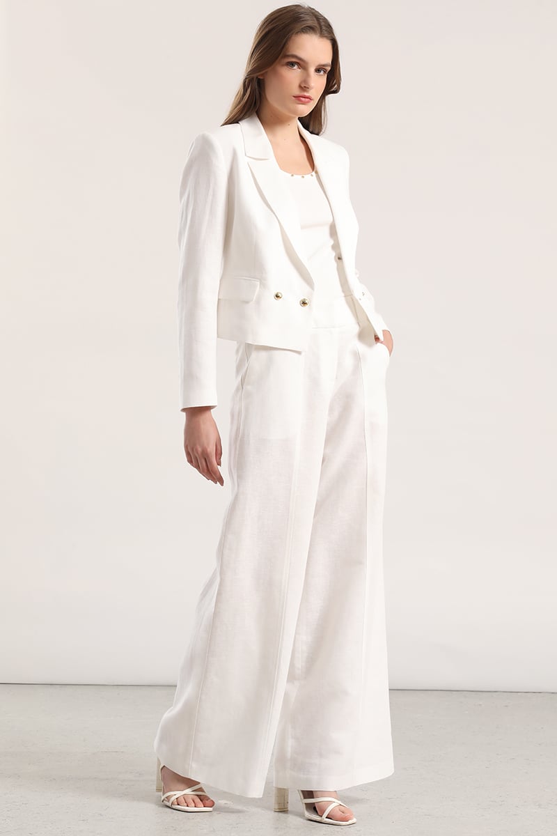 PANTALON PALAZZO LINO MUJER LIOLA CRUDO