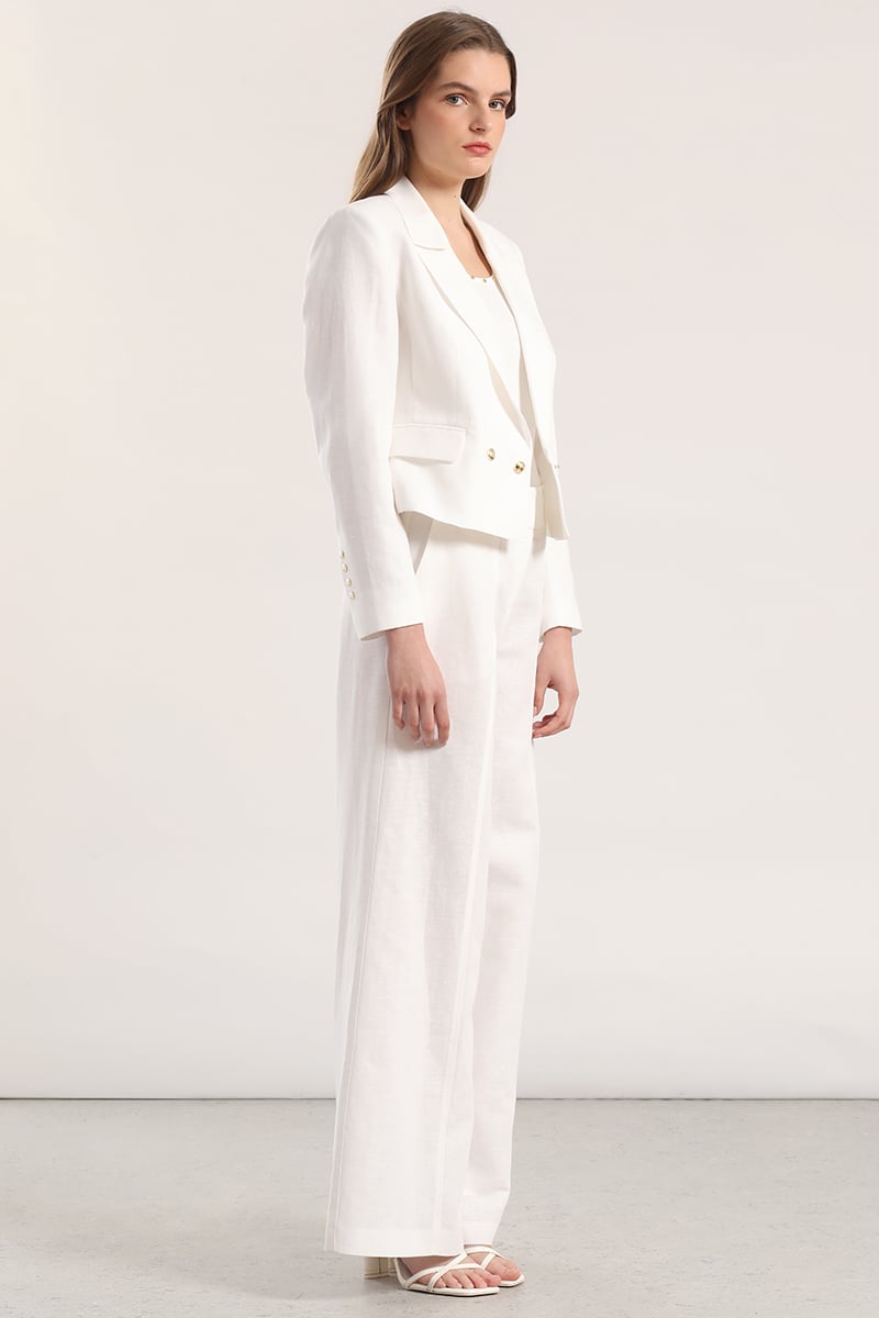 PANTALON PALAZZO LINO MUJER LIOLA CRUDO - 2